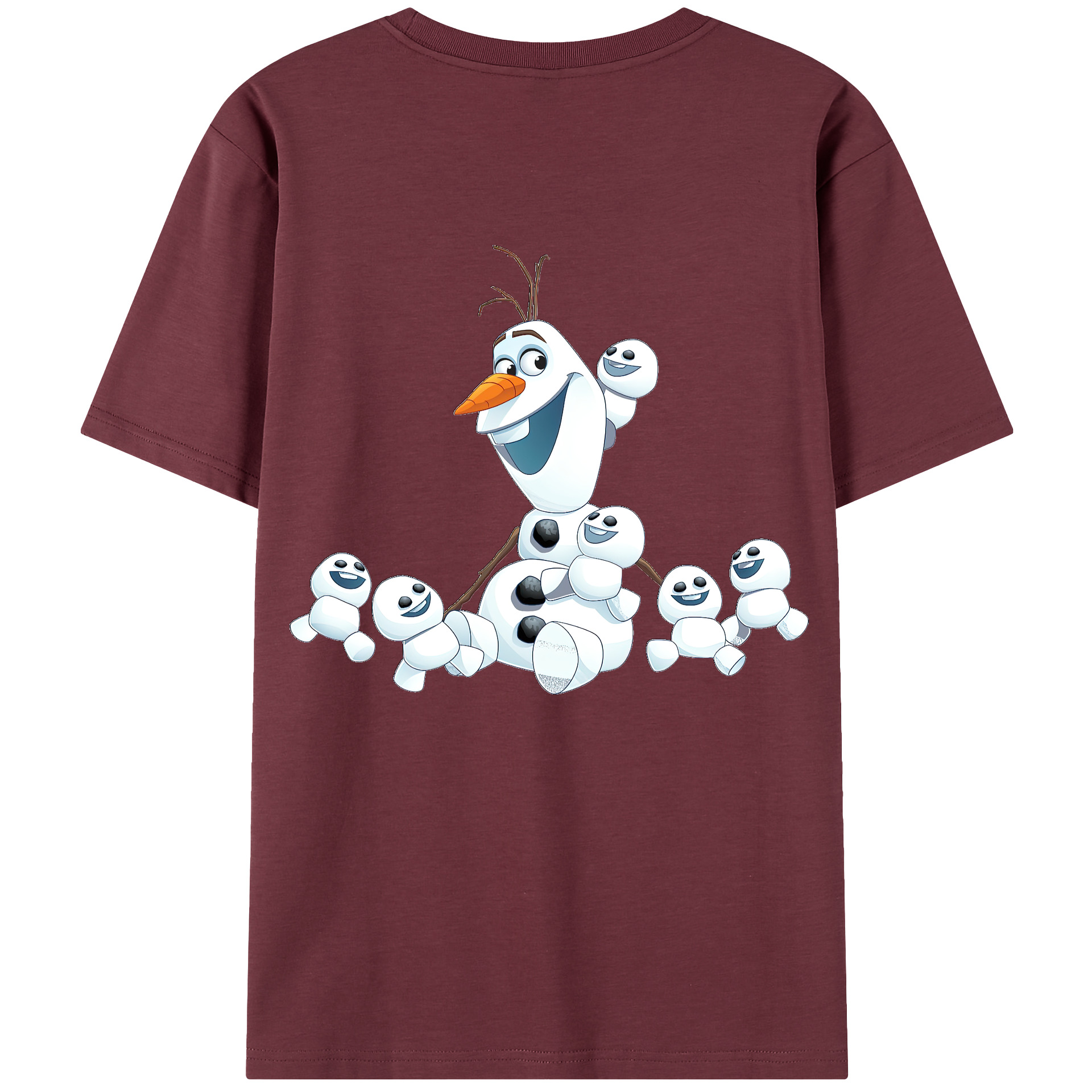 （画像用） アナと雪の女王 アンナ エルサ Frozen Anna Elsa 綿100％半袖Tシャツ（背面プリント）